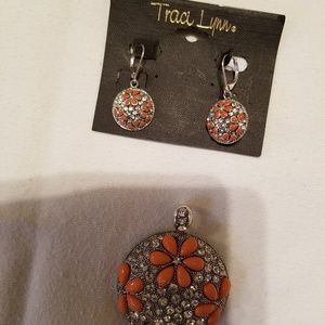 Earrings & Pendant Set